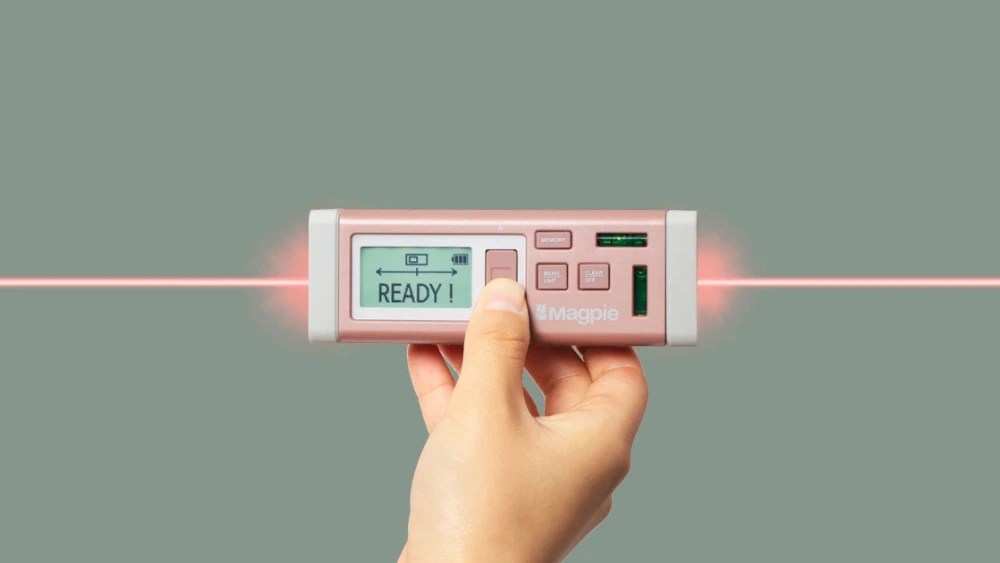 Laser Distance Measurer With Bluetooth Connectivity